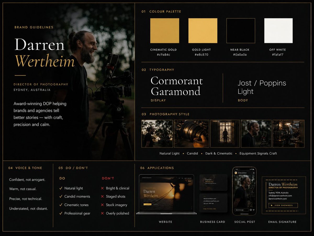 Darren Wertheim brand guidelines